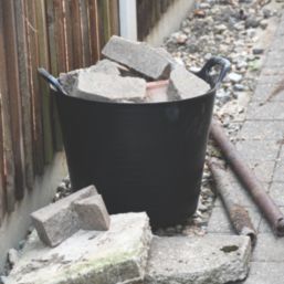 Faithfull  Polyethylene Flex Tub Black 25Ltr