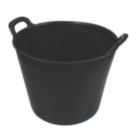Faithfull  Polyethylene Flex Tub Black 25Ltr