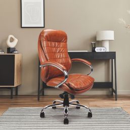 Nautilus Designs Santiago High Back Executive Chair Tan