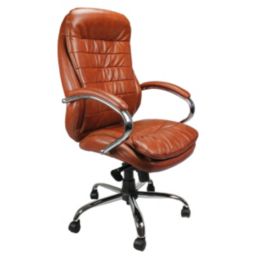 Nautilus Designs Santiago High Back Executive Chair Tan