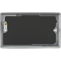 Knightsbridge  2-Gang Blanking Plate Matt Black