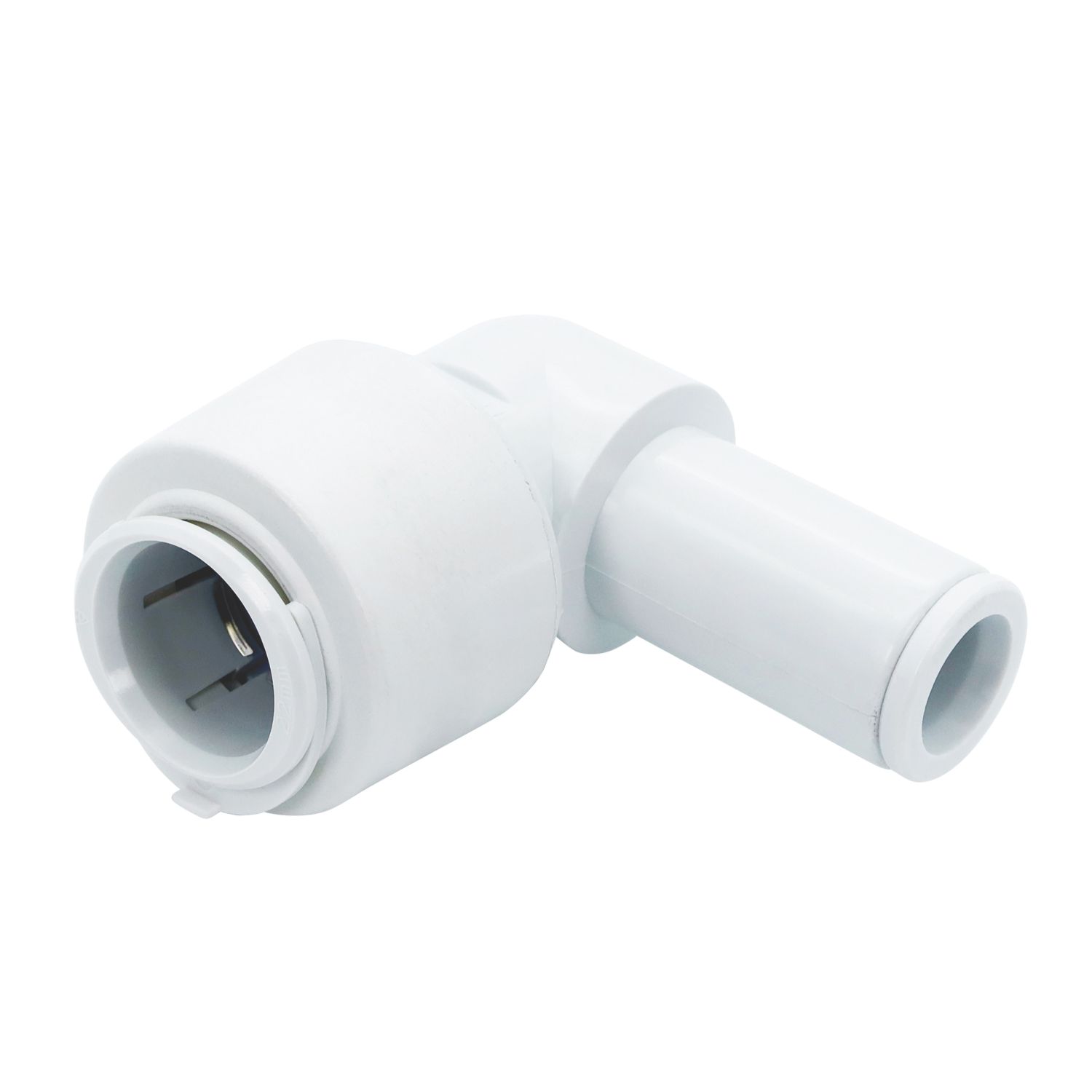 FloPlast FloFit+ Plastic Push-Fit Equal 90° Stem Elbow 22mm (304PY)