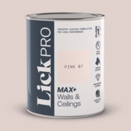 LickPro Max+ 1Ltr Pink 07 Matt Emulsion  Paint