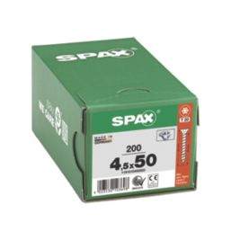 Spax  TX Countersunk Self Drilling Wood Screws 4.5mm x 50mm 200 Pack