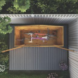 Mercia  6' 6" x 2' 6" (Nominal) Apex Timber Bike Store