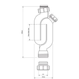 McAlpine Pedestal Trap White 32mm