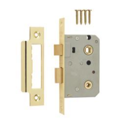 ERA  Brass Bathroom Lock 64mm Case - 44mm Backset