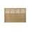 Forest Kyoto  Slatted Top Fence Panels Natural Timber 6' x 4' Pack of 10