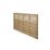 Forest Kyoto  Slatted Top Fence Panels Natural Timber 6' x 4' Pack of 10