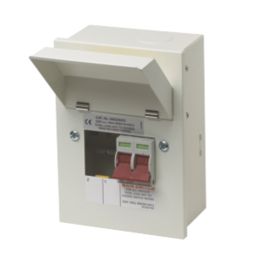 Wylex  4-Module 2-Way Part-Populated  Main Switch Consumer Unit