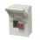 Wylex  4-Module 2-Way Part-Populated  Main Switch Consumer Unit