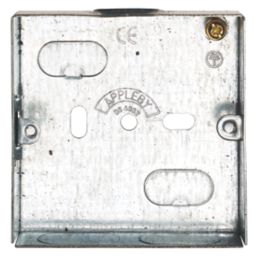 Appleby  1-Gang Galvanised Steel  Knockout Box 16mm