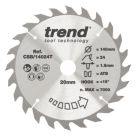 Trend  Wood/Chipboard/MDF Circular Saw Blade 140mm x 20mm 24T