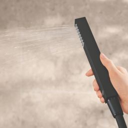 Grohe Precision Thermostat HP Rear-Fed Concealed Matt Black Thermostatic Shower System