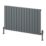 Reina Piatto Single 600mm x 1045mm 2675BTU Anthracite Horizontal Designer Radiator