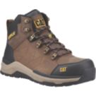 CAT Inductor Mid Size 11  Brown Waterproof  Safety Boots