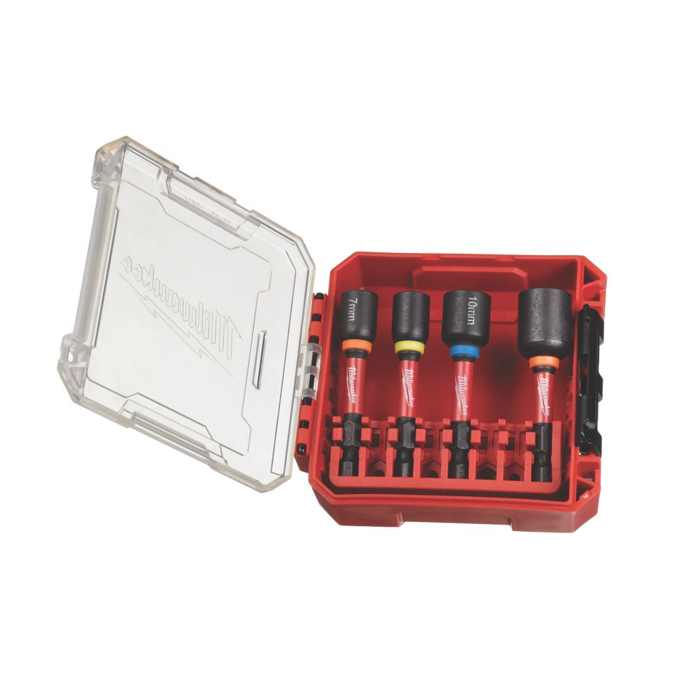 Milwaukee SHOCKWAVE Nut Driver Set 4 Pcs