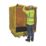 Essentials BP4C 410Ltr Covered Bund Pallet 1310mm x 1415mm x 1870mm