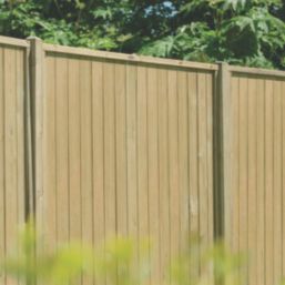 Forest VTGP6PK4HD Vertical Tongue & Groove  Fence Panels Natural Timber 6' x 6' Pack of 4