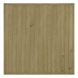 Forest VTGP6PK4HD Vertical Tongue & Groove  Fence Panels Natural Timber 6' x 6' Pack of 4