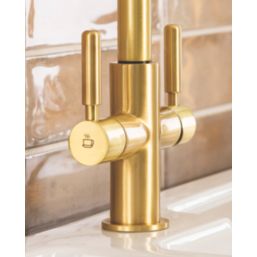 Streame by Abode Hemista 3-in-1 Boiling Mono Mixer Brushed Brass