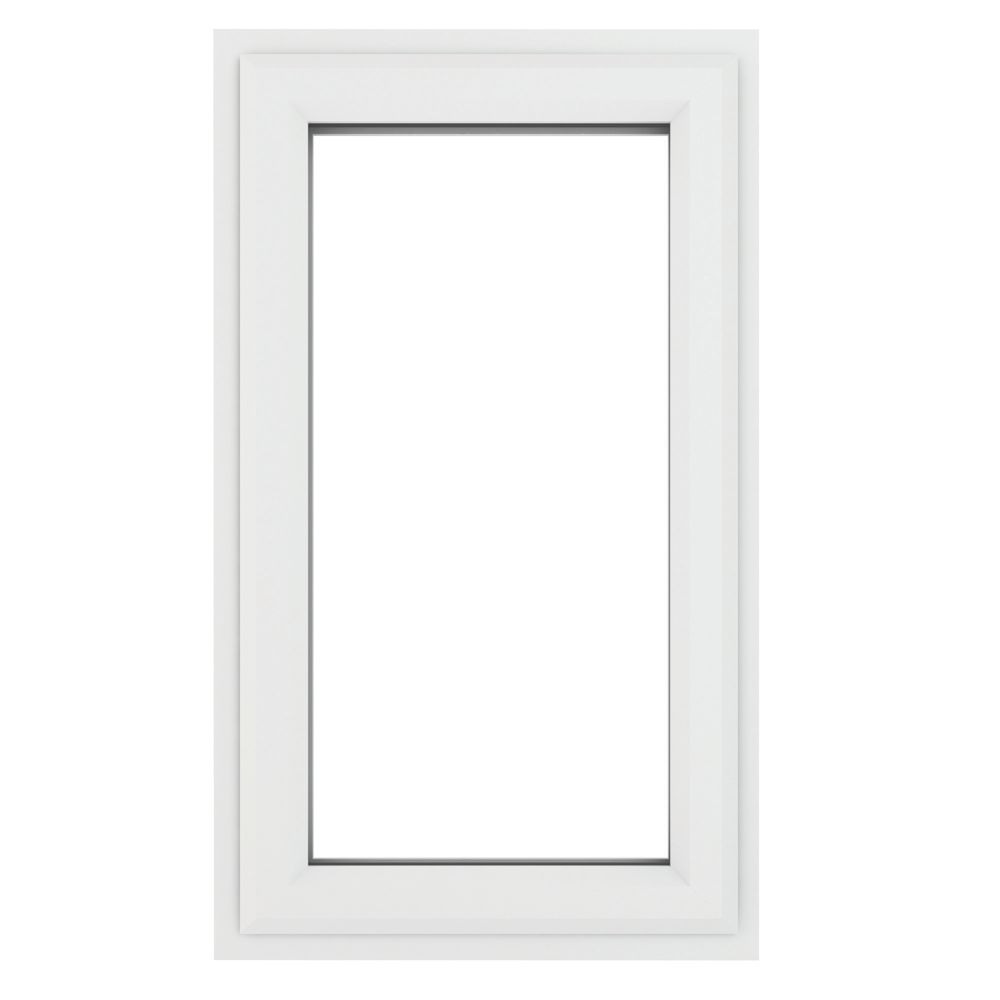 Crystal Left-Hand Opening Clear Double-Glazed Casement White uPVC ...