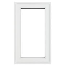 Crystal  Left-Handed Clear Double-Glazed Casement White uPVC Window 610mm x 1190mm
