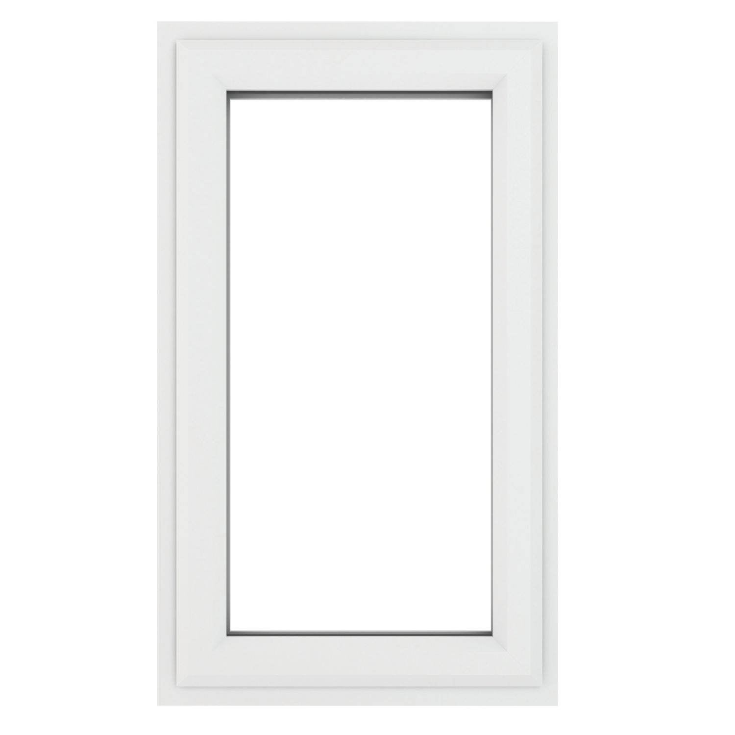 Crystal Left-Hand Opening Clear Double-Glazed Casement White uPVC Window 610mm x 1190mm (305JP)