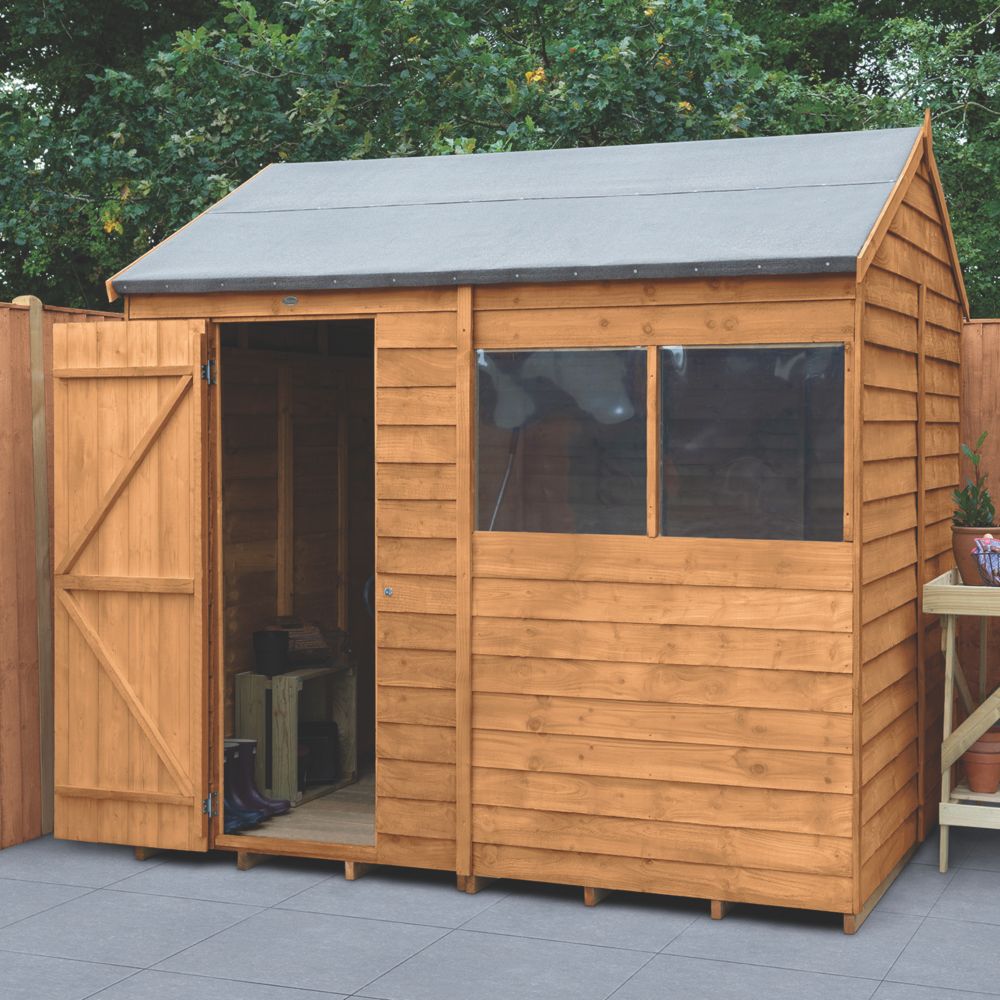 forest 10' x 10' nominal apex overlap timber shed