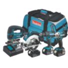 Makita DLX4137X1 18V 3 x 3.0Ah Li-Ion LXT  Cordless 4-Piece Kit