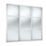 Spacepro Shaker 3-Door Sliding Wardrobe Door Kit White Frame Mirror Panel 2216mm x 2260mm