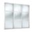 Spacepro Shaker 3-Door Sliding Wardrobe Door Kit White Frame Mirror Panel 2216mm x 2260mm