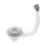McAlpine 1 Bowl Polished Stainless Steel 115mm Sink Strainer Waste with Overflow