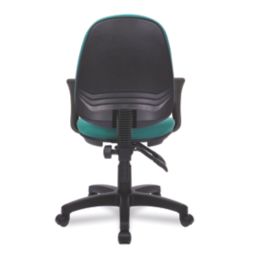 Nautilus Designs Java 200 Medium Back Task/Operator Chair Fixed Arms Green