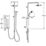 Mira Sport Max Dual with Airboost White/Chrome 10.8kW  Electric Shower