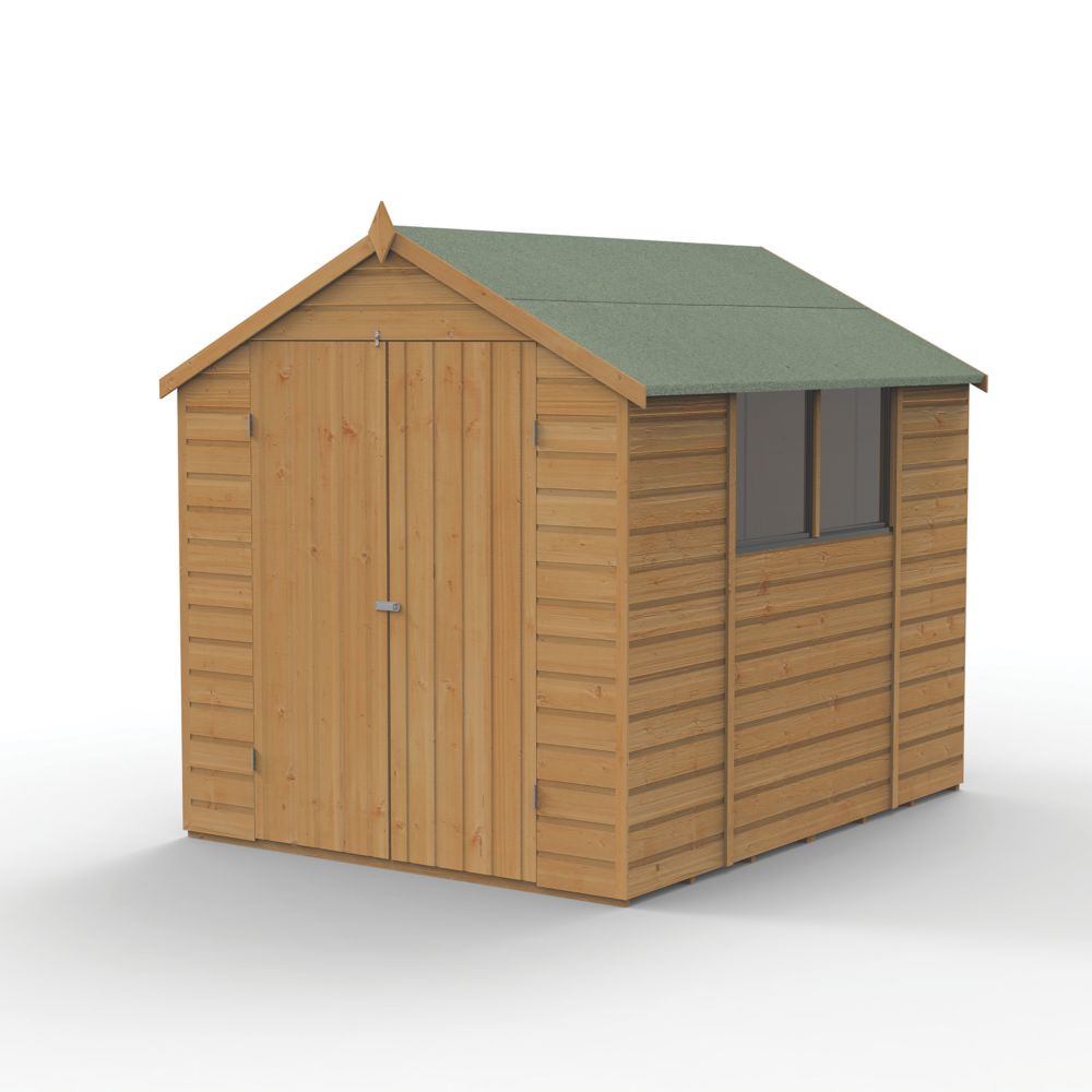 Forest Shiplap 6' x 8' (Nominal) Apex Tongue & Groove Timber Shed ...