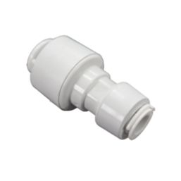 FloPlast FloFit+ Plastic Push-Fit Reducing Coupler 15mm x 10mm