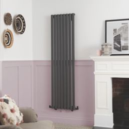 Towelrads Dorney 1800mm x 472mm 3204BTU Anthracite Vertical Designer Radiator