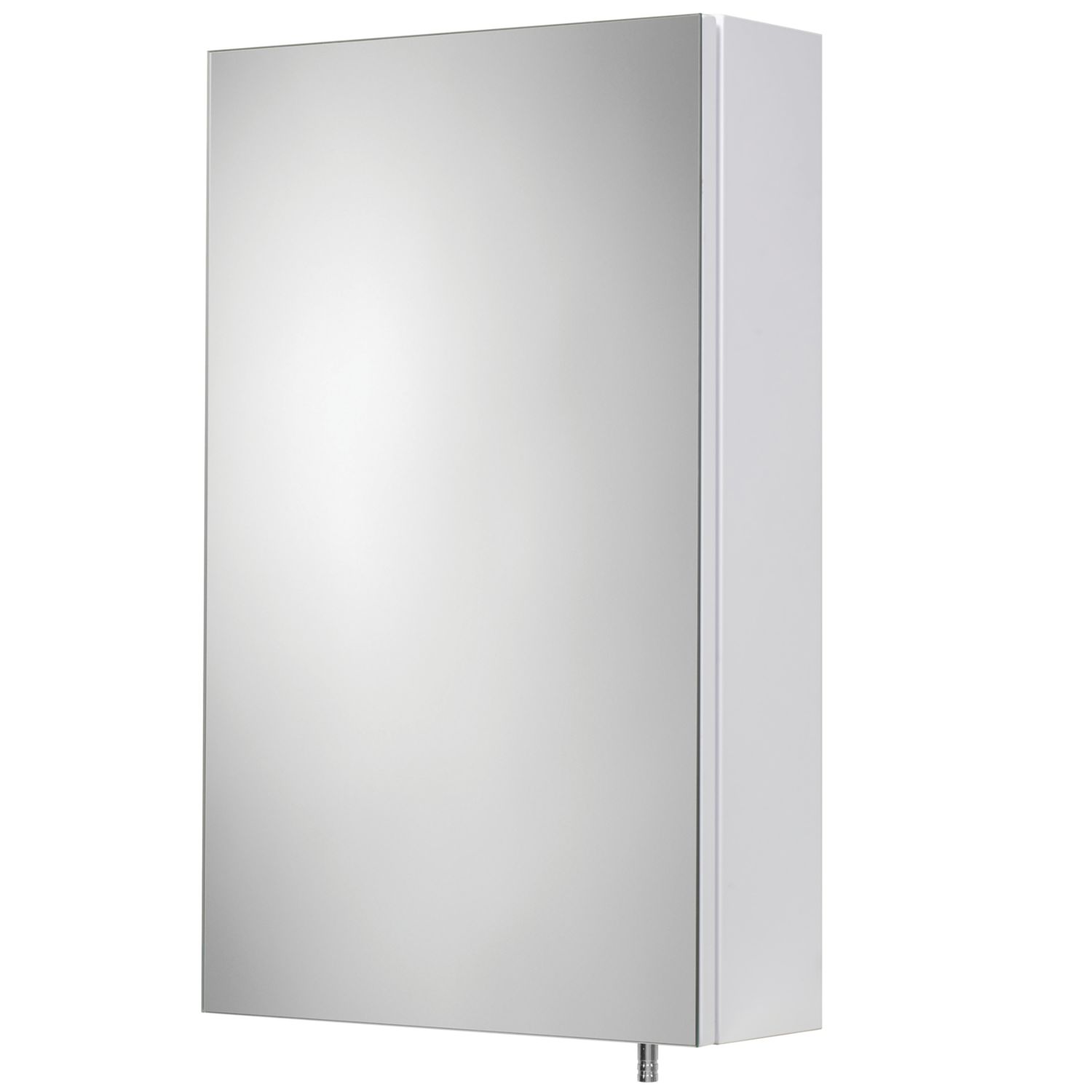 Croydex Dawley Mirrored Single-Door Cabinet White Gloss 400mm x 100mm x 670mm (305TJ)