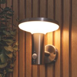 Zink Clara Outdoor LED Solar Light With PIR Sensor Anthracite 150lm