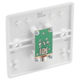 British General 800 Series 1-Gang Isolated Coaxial TV Socket White