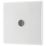 British General 800 Series 1-Gang Isolated Coaxial TV Socket White