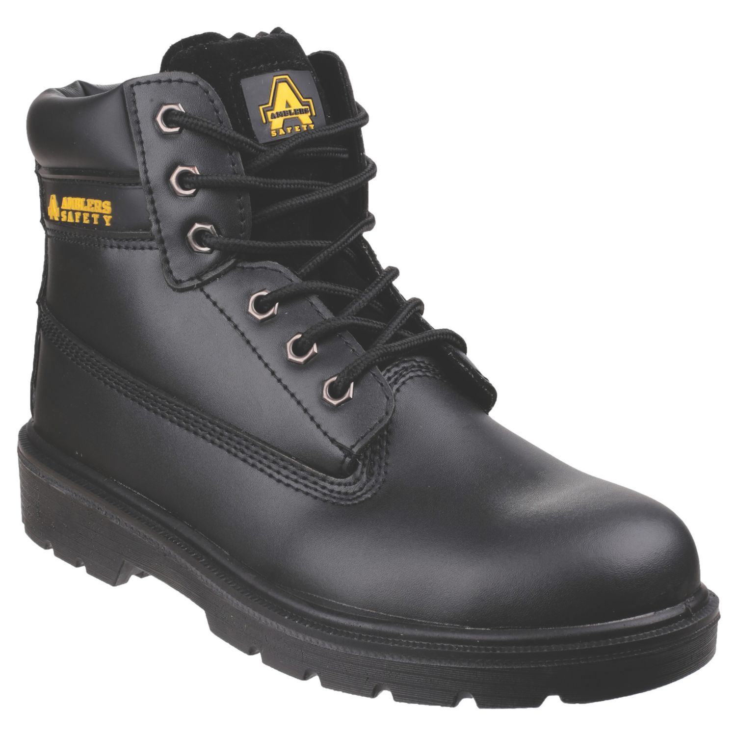 Amblers FS112 Size 5 Black Steel Toe Cap Safety Boots (305XK)