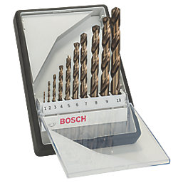 Bosch   Straight Shank X-Pro HSS Drill Bits 10 Piece Set