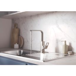 Bristan Spruce Mono Sink Mixer Tap Steel