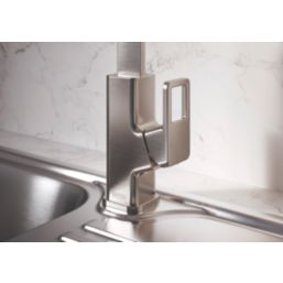 Bristan Spruce Mono Sink Mixer Tap Steel