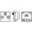 Knightsbridge  Triplex Modular Multimedia Socket Black