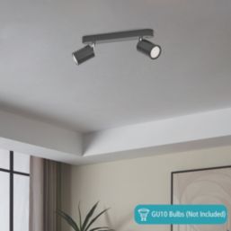 Eglo Reciso-E Bar 2-Light Spotlight Black