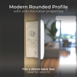 British General 800 Series 13A 2-Gang SP Switched Smart Socket White