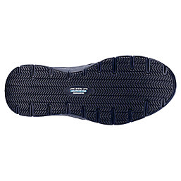 Skechers Flex Advantage Metal Free  Slip-On Non Safety Shoes Black Size 7